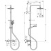 HG Showerpipe 200 1jet Vernis Blend mattschwarz mit Brausethermostat