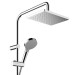 HG Showerpipe 230 1jet Vernis Shape chrom mit Brausethermostat