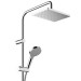HG Showerpipe 230 1jet Vernis Shape chrom mit Wannenthermostat