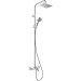 Hansgrohe Showerpipe 230 1jet Vernis Shape EcoSmart chrom mit Wannenthermostat
