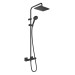 HG Showerpipe 230 1jet Vernis Shape EcoSmart mattschwarz m.Brausethermostat