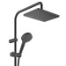 HG Showerpipe 230 1jet Vernis Shape mattschwarz mit Brausethermostat