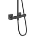 HG Showerpipe 230 1jet Vernis Shape mattschwarz mit Brausethermostat