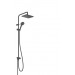 Hansgrohe Showerpipe 230 1jet Vernis Shape Reno EcoSmart mattschwarz