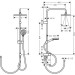 Hansgrohe Showerpipe 230 1jet Vernis Shape Reno EcoSmart mattschwarz