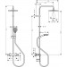 Hansgrohe Showerpipe 240 1jet Vernis Blend mattschwarz mit Brausethermostat