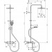 Hansgrohe Showerpipe 240 1jet Vernis Blend mattschwarz mit Wannenthermostat
