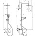 Hansgrohe Showerpipe 240 1jet Vernis Shape mattschwarz mit Wannenthermostat
