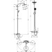 Hansgrohe Showerpipe Croma 220 für Wanne chrom mit Thermostat