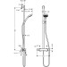 Hansgrohe Showerpipe Croma Select E Multi SemiPipe weiss/chrom