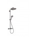Hansgrohe Showerpipe Croma Select S 280 EcoSmart mit Raindance Handbrause brushed black chrome