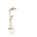 Hansgrohe Showerpipe Croma Select S 280 EcoSmart mit Raindance Handbrause polished gold