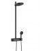 HG Showerpipe Pulsify 260 2jet EcoSmart mit Brausethermostat Aufputz mattschwarz