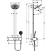 HG Showerpipe Pulsify 260 2jet EcoSmart mit Brausethermostat Aufputz mattschwarz