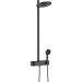 Hansgrohe Showerpipe Pulsify 260 2jet EcoSmart mit Brausethermostat Aufputz mattschwarz