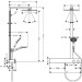 Hansgrohe Showerpipe Raindance E 300 1jet 600 ST EcoSmart 9 l/min chrom
