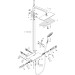 Hansgrohe Showerpipe Raindance Select chrom mit Kopfbrause Raindance E Air 1jet 360mm