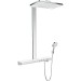 Hansgrohe Showerpipe Rainmaker Select E 460 2jet weiss/chrom