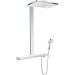 Hansgrohe Showerpipe Rainmaker Select E 460 3jet weiss/chrom