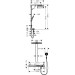 Hansgrohe Showerpipe Rainmaker Select E 460 3jet weiss/chrom