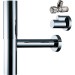 Hansgrohe Siphon Flowstar komplett chrom mit zwei Eckventilen und Schubern