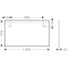 Hansgrohe Spiegel Xarita Lite Q 1200/30 m.hor.LED Beleuchtung Wandschalter Matt Black
