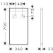 Hansgrohe Spiegel Xarita Lite Q 360/30 m.hor.LED Beleuchtung IR Sensor Matt Black