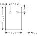 Hansgrohe Spiegel Xarita Lite Q 500/30 m.seitl.LED Beleuchtung Wandschalter Matt White