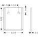Hansgrohe Spiegel Xarita Lite Q 600/30 m.seitl.LED Beleuchtung Wandschalter Matt Black
