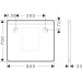 Hansgrohe Spiegel Xarita Lite Q 800/30 m.hor.LED Beleuchtung IR Sensor Matt White