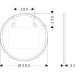 Hansgrohe Spiegel Xarita Lite S 900/30 m.rund.LED Beleuchtung IR Sensor Matt White