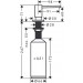 Hansgrohe Spülmittelspender A41 Brushed Black Chrome  