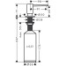 Hansgrohe Spülmittelspender A41 edelstahl-optik  