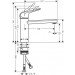 Hansgrohe Spültischmischer 120 CoolStart Eco Schwenkauslauf M4221-H120 chrom