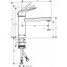 Hansgrohe Spültischmischer 120 Focus M42 Eco CoolStart 1jet chrom
