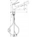 Hansgrohe Spültischmischer 150 Zesis M33 Ausziehbrause 2jet mattschwarz