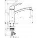 Hansgrohe Spültischmischer 160 Focus M41 Eco 1jet chrom