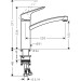 Hansgrohe Spültischmischer 160 Logis CoolStart Schwenkauslauf chrom