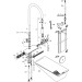Hansgrohe Spültischmischer 170 Aquno Select M81 Ausziehbrause 3jet sBox mattschwarz