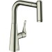 Hansgrohe Spültischmischer 220 mit sBox Ausziehbrause M7116-H220 ST edelst.-opt.
