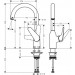 Hansgrohe Spültischmischer 220 Schwenkausl.M421-H220ST edelstahl-optik