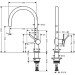 Hansgrohe Spültischmischer 220 Talis M54 1jet mattschwarz