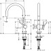 Hansgrohe Spültischmischer 220 Talis M54 Geräteabsperrv.1jet mattschwarz