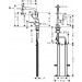 Hansgrohe Spültischmischer 230 Select 2jet Axor Citterio Ausziehbrause sBox steel