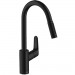 Hansgrohe Spültischmischer 240 Focus mattschwarz mit Ausziehbrause