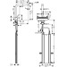 Hansgrohe Spültischmischer 250 Aquno Select M81 Ausziehauslauf 2jet sBox mattschwarz