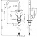 Hansgrohe Spültischmischer 260 Focus M41 1jet mattschwarz