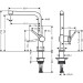 Hansgrohe Spültischmischer 270 Talis M54 1jet mattschwarz