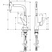 Hansgrohe Spültischmischer 300 Talis Select M51 Ausziehbrause 2jet chrom