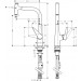 Hansgrohe Spültischmischer 300 Talis Select M51 Eco Ausziehauslauf 1jet chrom